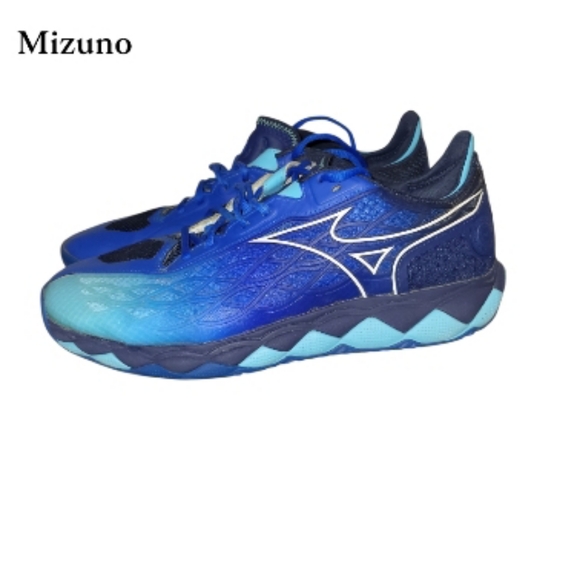 Mizuno Wave Enforce Tour OC Blue Leather Athletic Running Sneaker Shoe Men 10.5 - Picture 2 of 8